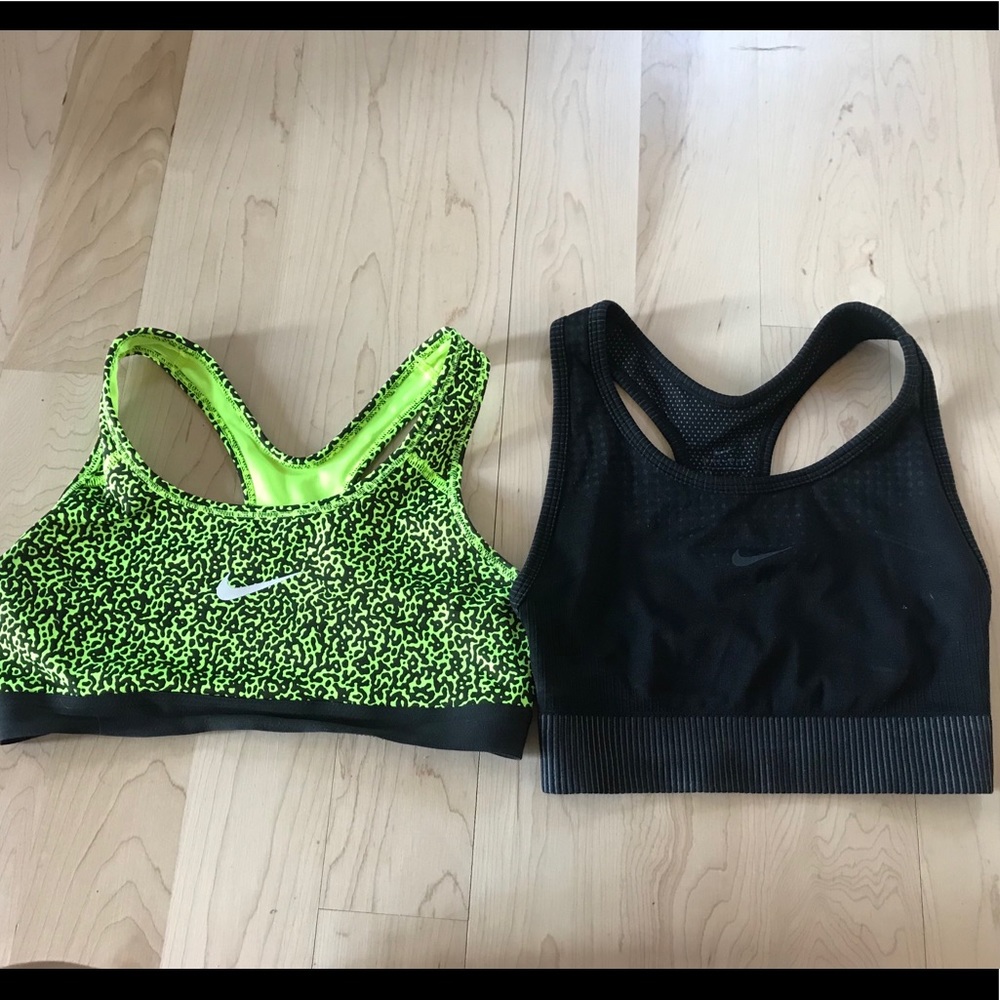 Two Nike sports bras